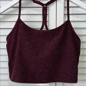 CALIA by Carrie Underwood Burgundy Crop Top